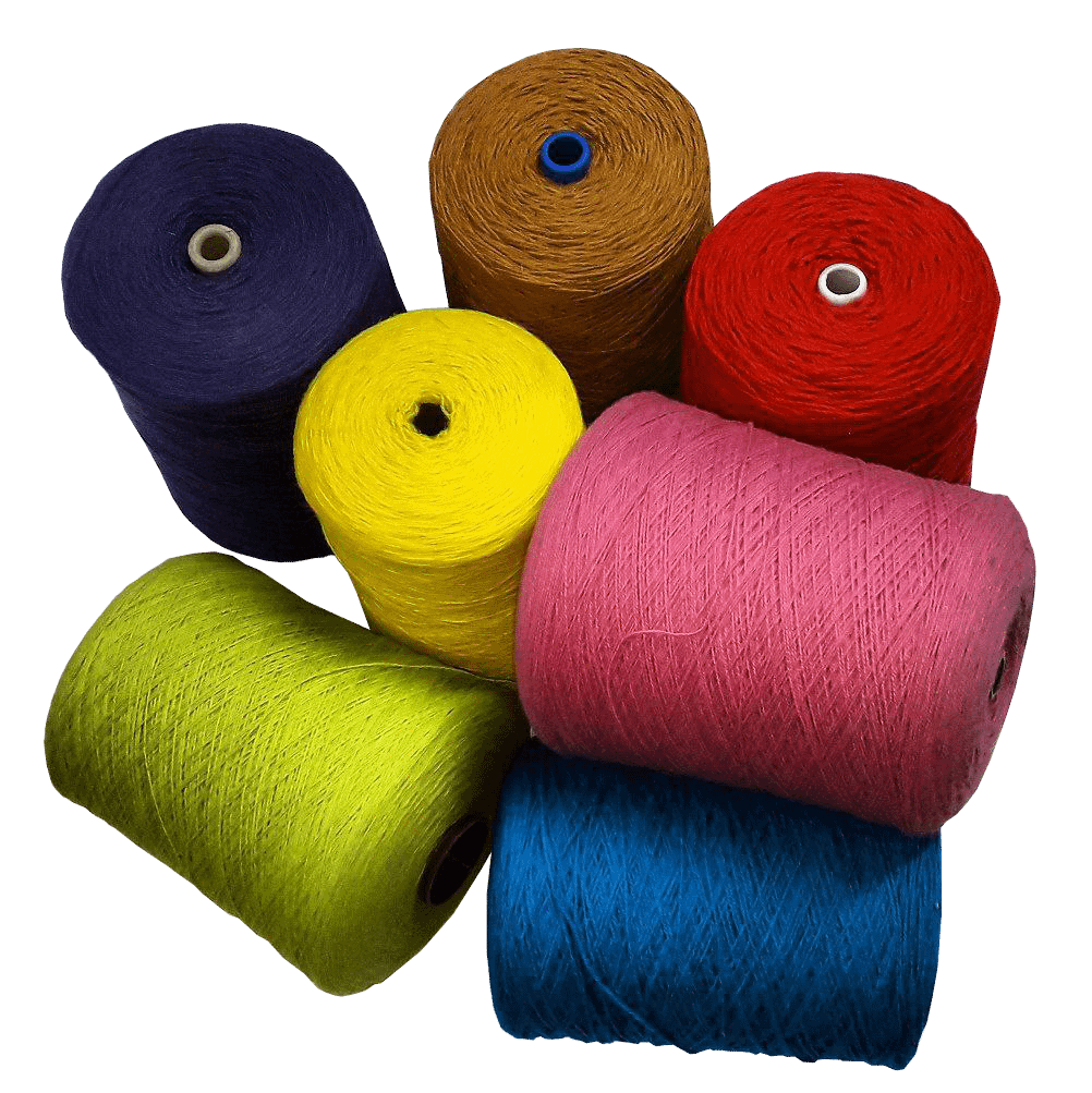 Tufting wool thread for rugs in different colors