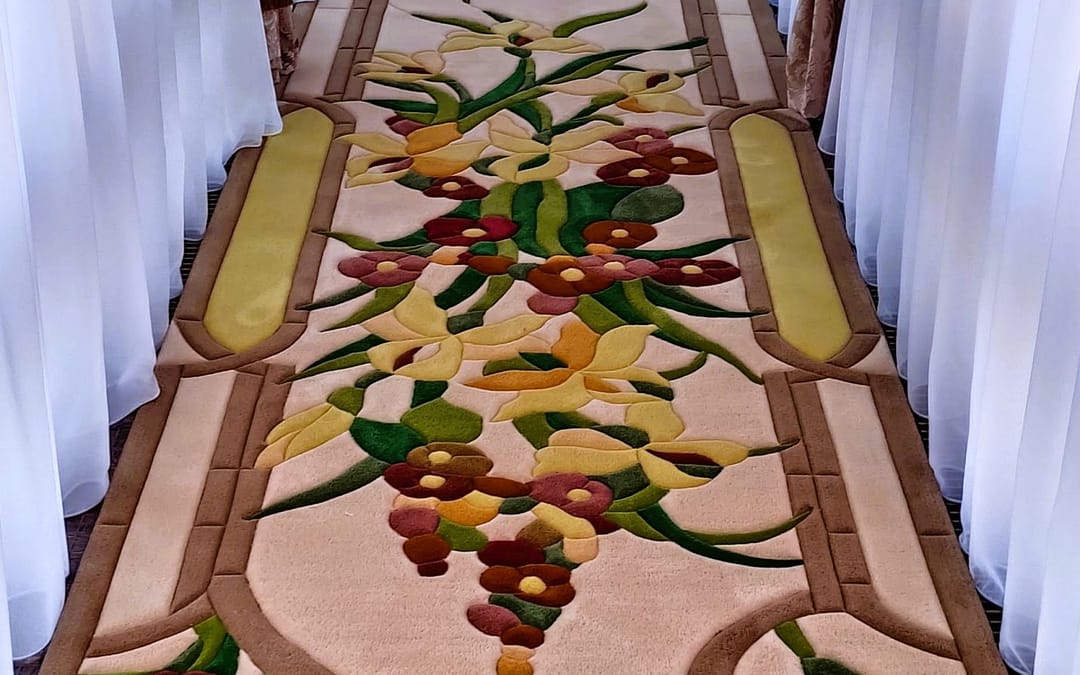 Designer long hallway rug