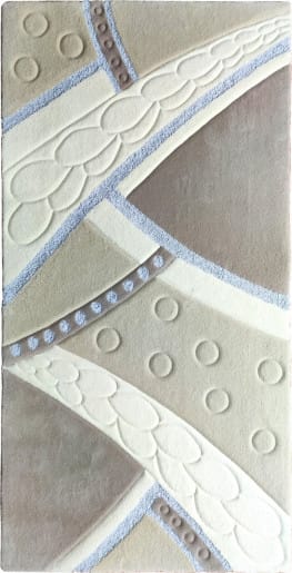 two texture bedroom rug