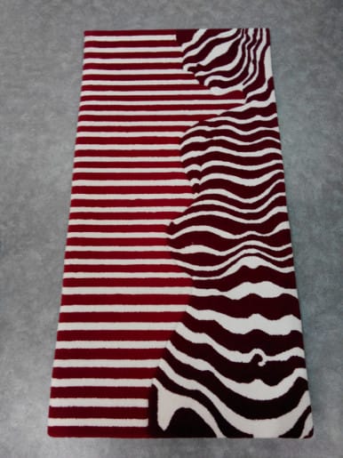 female silhouette rug