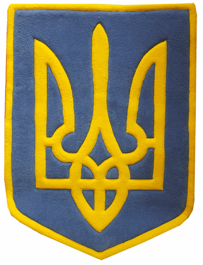 Rug coat of arms of Ukraine