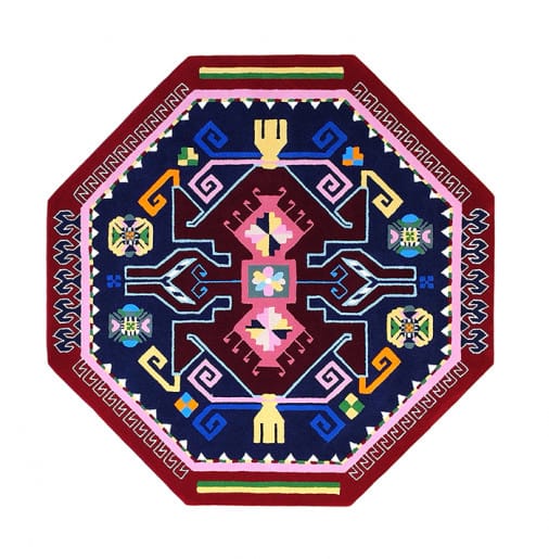 luxurious carpet chic boho style octagon