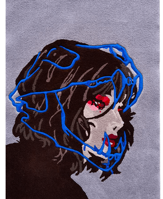 Artistic youth rug — Girl with Character