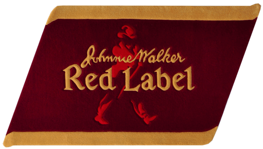 Ковер Johnnie Walker Red Label – ручной работы - вид сверху